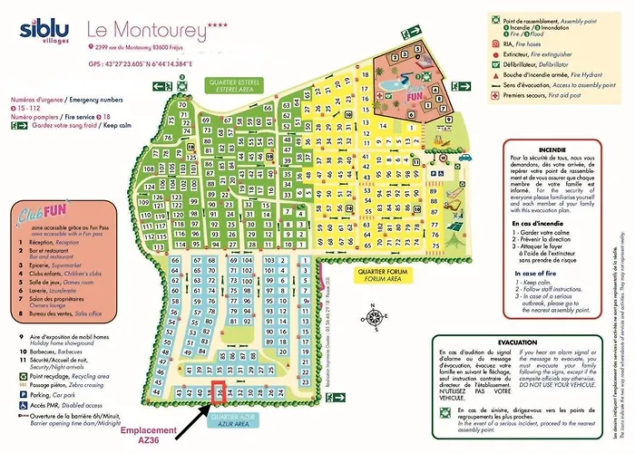 Siblu Le Montourey - Emplacement Az36 Hotel